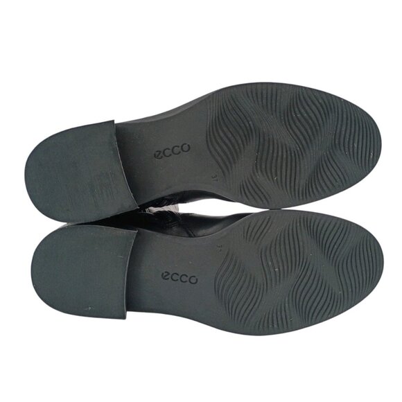 Ecco Womens Black 'Hobart' Leather Riding Knee High Boot 3 Buckle EU 37/US 6-6.5 - Picture 3 of 10